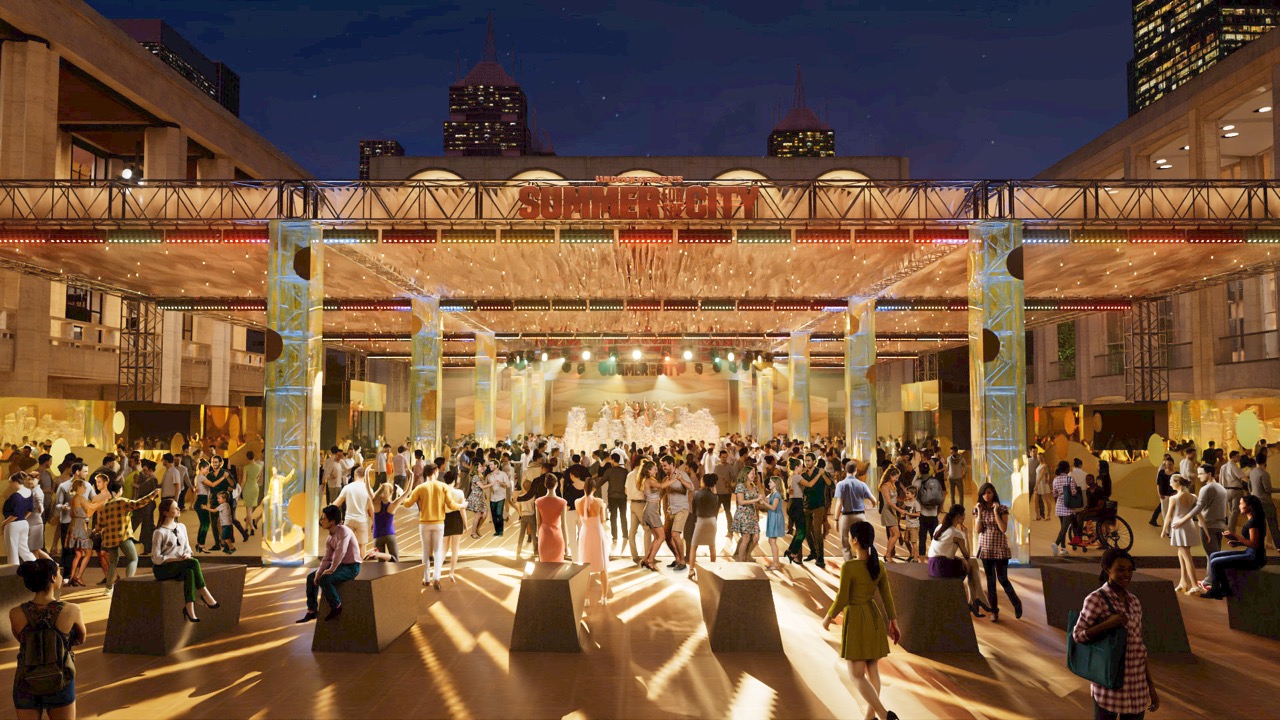 Josie Robertson Plaza design by Clint Ramos; rendering by Evan Alexander