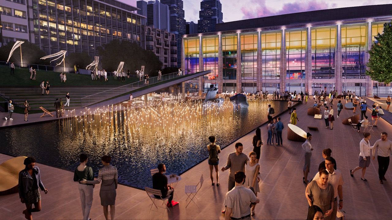 Hearst Plaza design by Clint Ramos; rendering by Evan Alexander