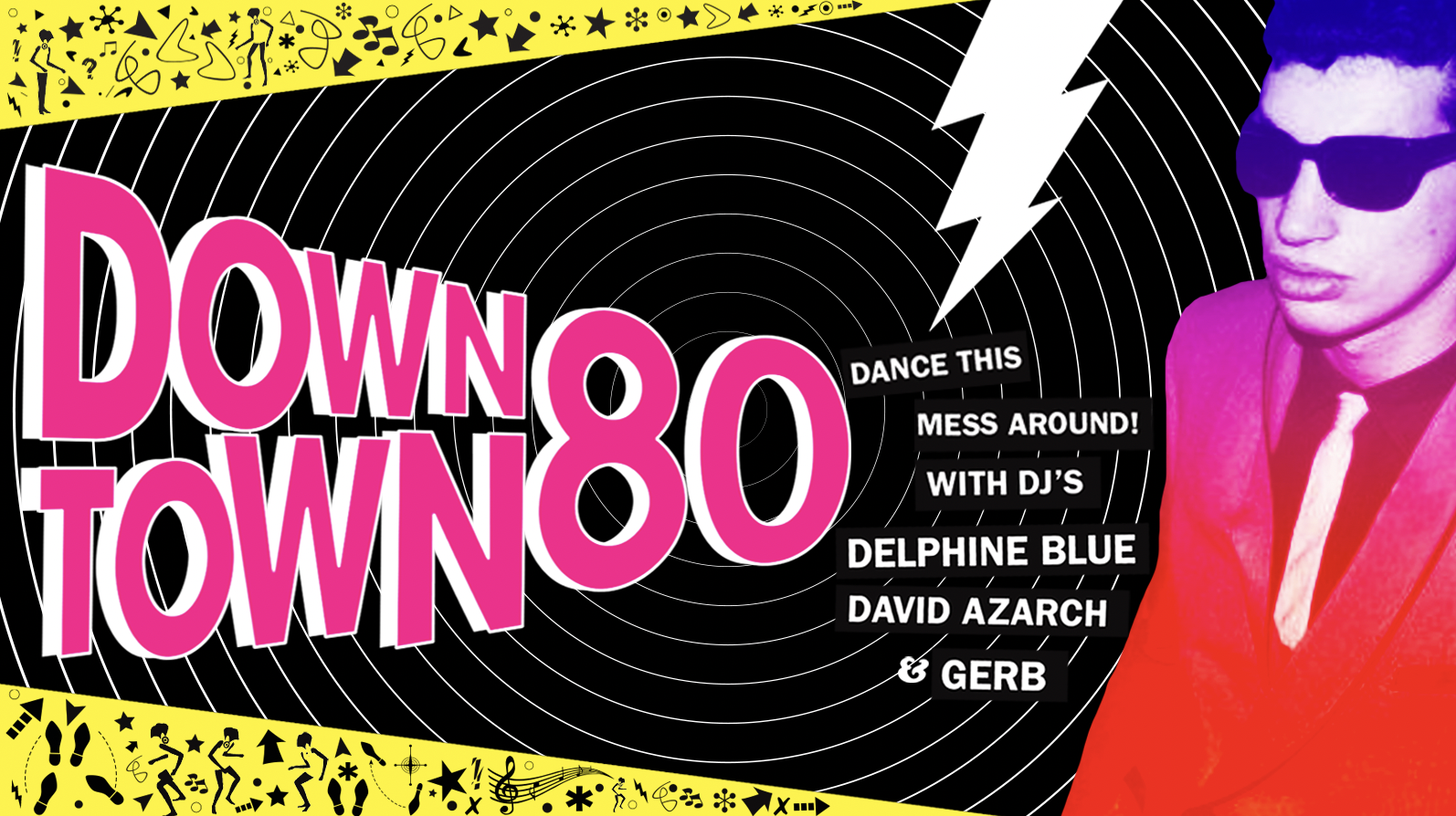 Silent Disco Downtown 80: Delphine Blue, DJ Gerb, and David Azarch